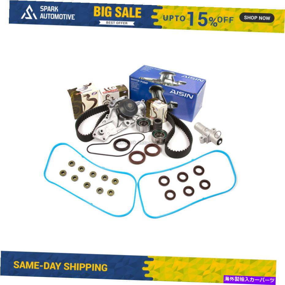 Water Pump タイミングベルトキットアイシンウォーターポンプガスケットフィット03-08 Acura Honda 3.2 3.5 3.7 Timing Belt Kit AISIN Water Pump Gasket Fit 03-08 Acura Honda 3.2 3.5 3.7【並行輸入品】