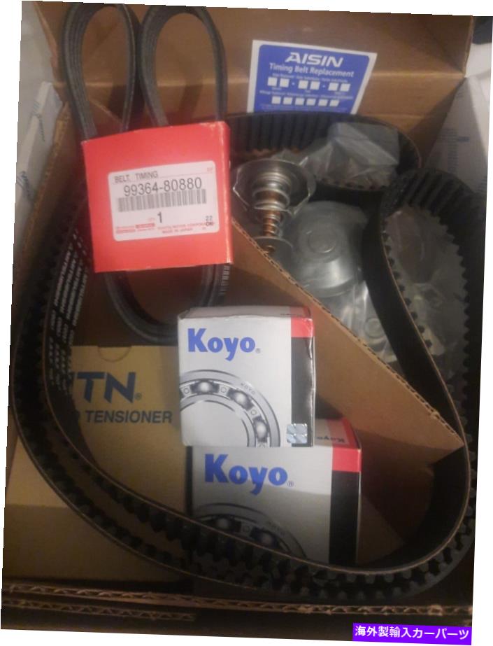 Water Pump エンジンタイミングベルトキットセットウォーターポンプアイシンTKT024 OEMトヨタ本物のベルト3.0L Engine Timing Belt Kit set Water Pump Aisin TKT024 oem Toyota Genuine belt 3.0L【並行輸入品】