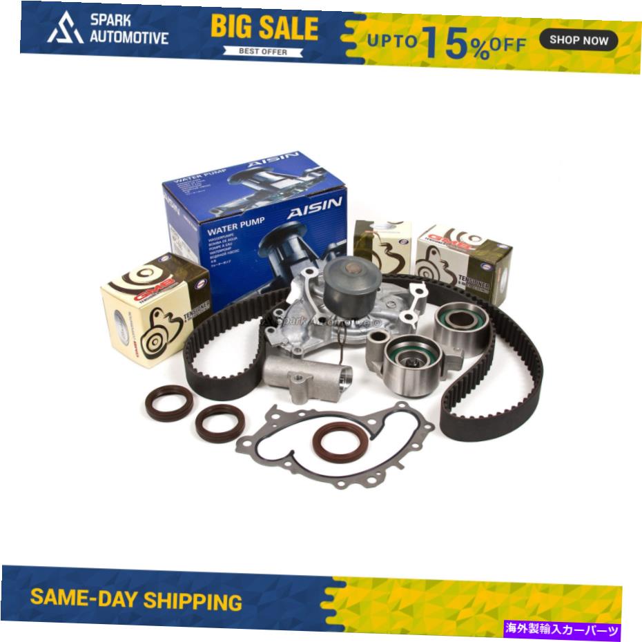 Water Pump タイミングベルトキットテンショナーアイシンウォーターポンプフィット01-08トヨタカムリレクサス3MZFE Timing Belt Kit Tensioner AISIN Water Pump Fit 01-08 Toyota Camry Lexus 3MZFE【並行輸入品】