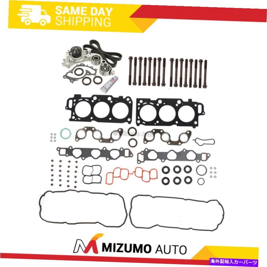 Water Pump ヘッドガスケットセットタイミングベルトキットウォーターポンプフィット04-10トヨタレクサス3.3L 3MZFE Head Gasket Set Timing Belt Kit Water Pump Fit 04-10 Toyota Lexus 3.3L 3MZFE【並行輸入品】