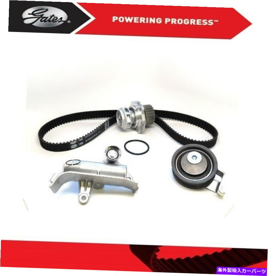 Water Pump 2001アウディA4 Quattro L4-1.8L用のウォーターポンプ付きゲートタイミングベルトキット GATES Timing Belt Kit With Water Pump for 2001 Audi A4 Quattro L4-1.8L【並行輸入品】