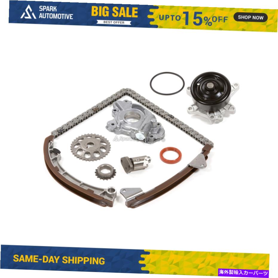 Water Pump タイミングチェーンキットウォーターオイルポンプフィット00-08シボレートヨタセリカカローラ1zzfe Timing Chain Kit Water Oil Pump Fit 00-08 Chevrolet Toyota Celica Corolla 1ZZFE【並行輸入品】