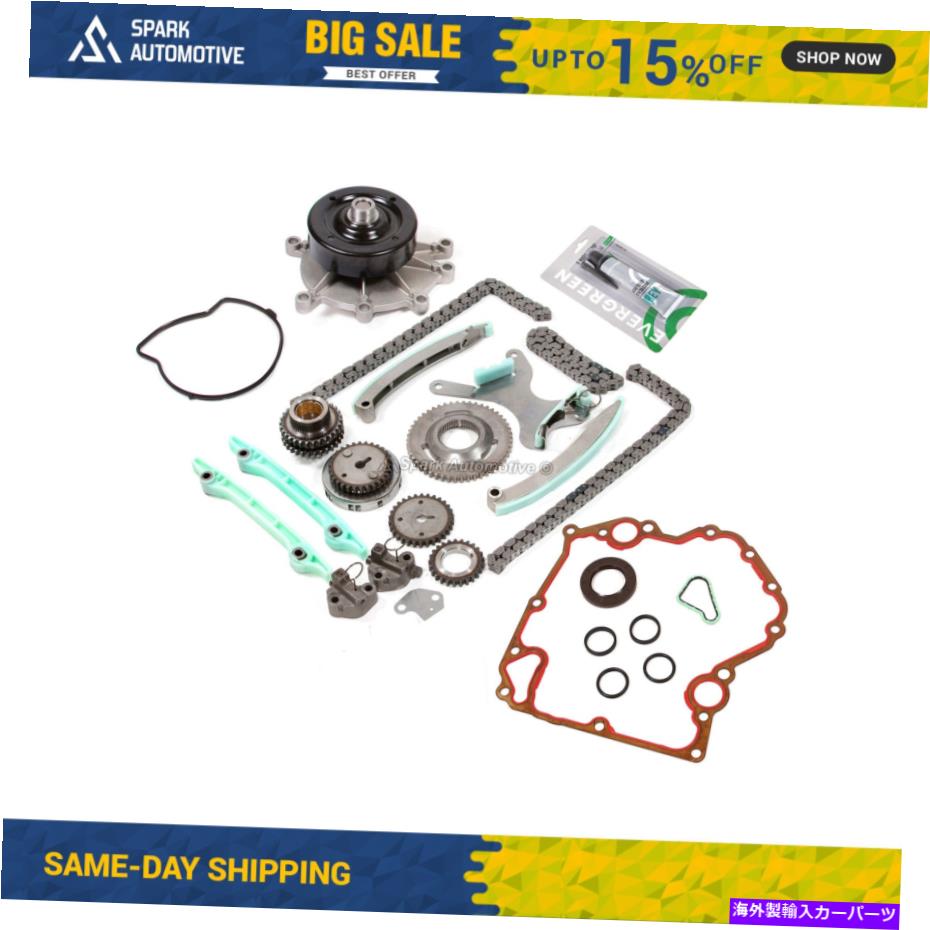 Water Pump タイミングチェーンキット（JTEC）ウォーターポンプフィット99-02ダッジジープ4.7L SOHC Timing Chain Kit (JTEC) Water Pump Fit 99-02 Dodge Jeep 4.7L SOHC【並行輸入品】