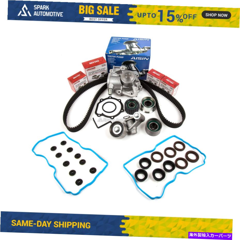 Water Pump タイミングベルトキットアイシンウォーターポンプフィットカバーガスケット99-05スバルSOHC EJ22 EJ25 Timing Belt Kit AISIN Water Pump Fit Cover Gasket 99-05 Subaru SOHC EJ22 EJ25【並行輸入品】