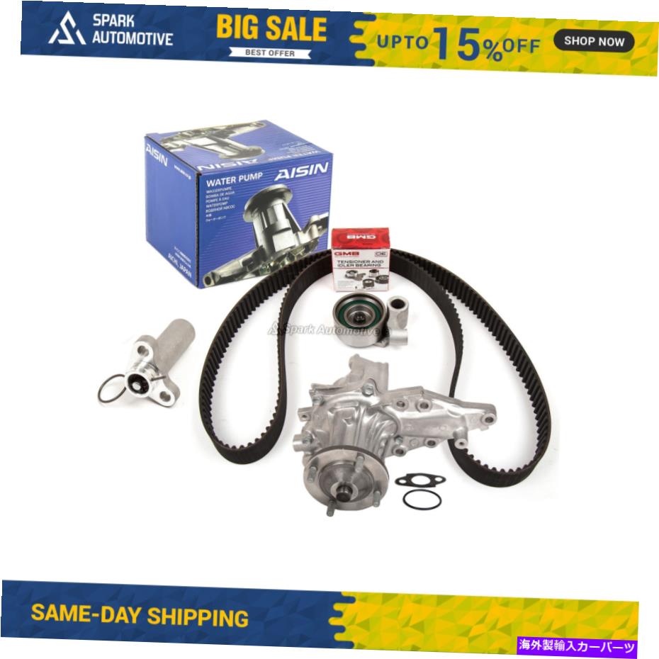 Water Pump タイミングベルトキットテンショナーアイシンウォーターポンプフィット92-97レクサス3.0L DOHC 2JZGE Timing Belt Kit Tensioner AISIN Water Pump Fit 92-97 Lexus 3.0L DOHC 2JZGE【並行輸入品】
