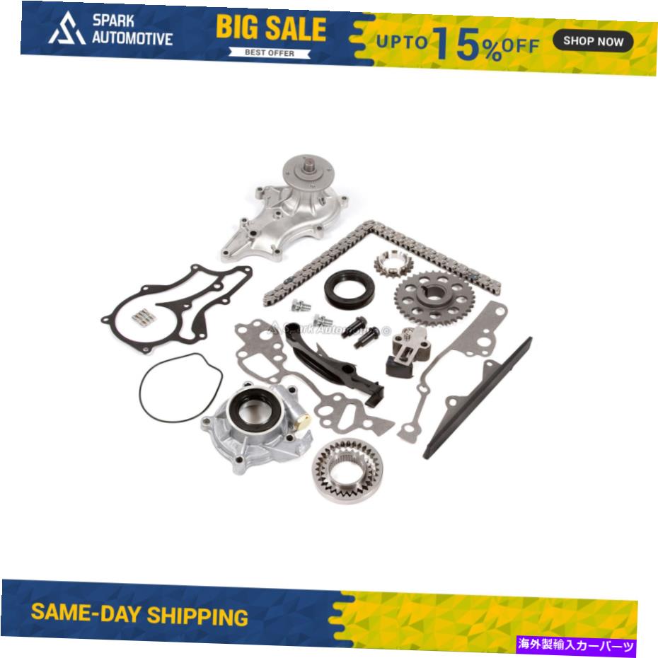 Water Pump ヘビーデューティタイミングチェーンキットウォーターオイルポンプフィット85-95トヨタピックアップ4runner22r Heavy Duty Timing Chain Kit Water Oil Pump Fit 85-95 Toyota Pickup 4Runner 22R【並行輸入品】