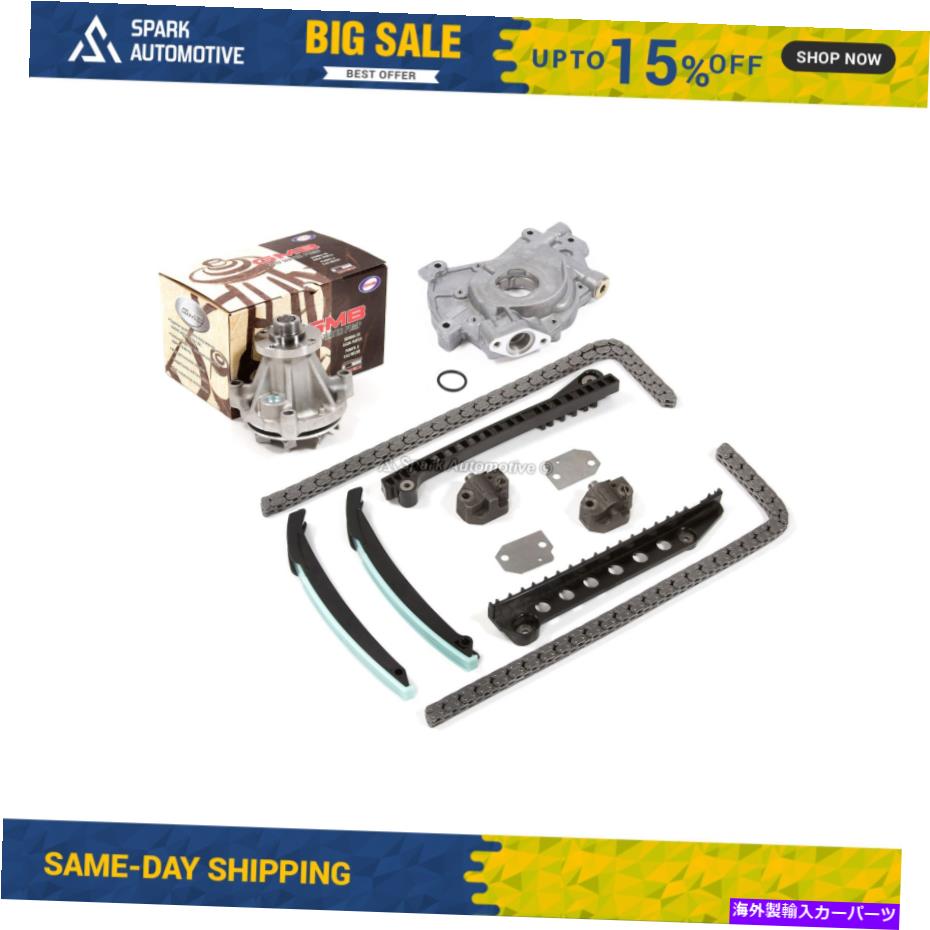 Water Pump タイミングチェーンキットw/oギアウォーターオイルポンプフィット97-02フォードリンカーン5.4 330CID 2V Timing Chain Kit w/o Gears Water Oil Pump Fit 97-02 Ford Lincoln 5.4 330CID 2V【並行輸入品】
