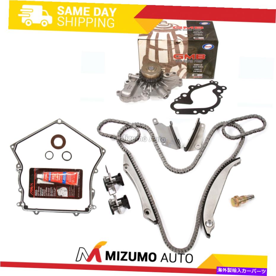 Water Pump タイミングチェーンキットW/Oギアウォーターポンプカバーガスケットフィット98-99クライスラーダッジ2.7L Timing Chain Kit w/o Gears Water Pump Cover Gasket Fit 98-99 Chrysler Dodge 2.7L【並行輸入品】