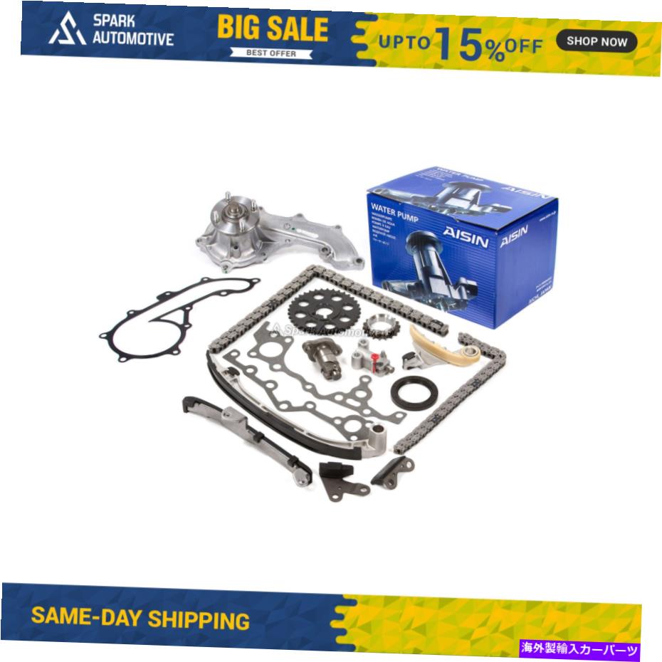 Water Pump タイミングチェーンキットウォーターポンプ3RZFEフィット94-02トヨタ2.7 DOHC Timing Chain Kit Water Pump 3RZFE Fit 94-02 Toyota 2.7 DOHC【並行輸入品】