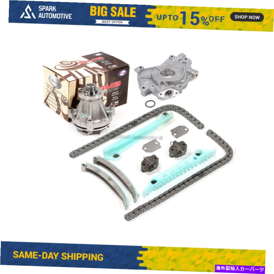 Water Pump タイミングチェーンキットw/oギアウォーターオイルポンプフィット97-02フォードE150 F150 F250ウィンザー Timing Chain Kit w/o Gears Water Oil Pump Fit 97-02 Ford E150 F150 F250 WINDSOR【並行輸入品】