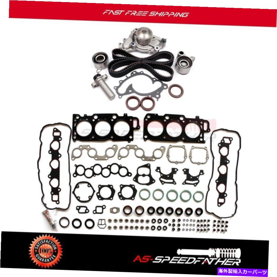 Water Pump シエナのトヨタアバロン99-04 3.0Lタイミングベルトウォーターポンプヘッドガスケットセット For Toyota Avalon For Sienna 99-04 3.0L Timing Belt Water Pump Head Gasket Set【並行輸入品】