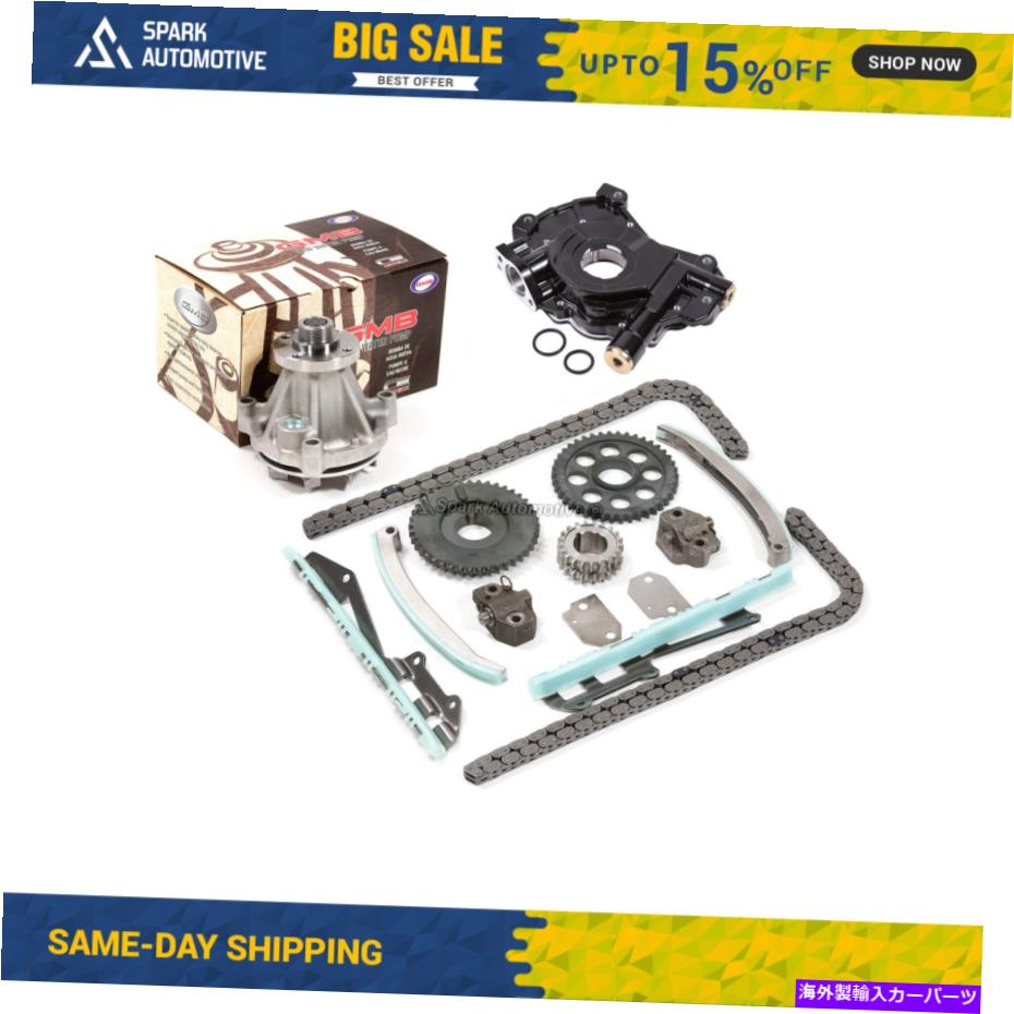 Water Pump タイミングチェーンキットウォーターオイルポンプフィット98-01フォードクラウンビクトリアリンカーン4.6 Timing Chain Kit Water Oil Pump Fit 98-01 Ford Crown Victoria Lincoln 4.6【並行輸入品】