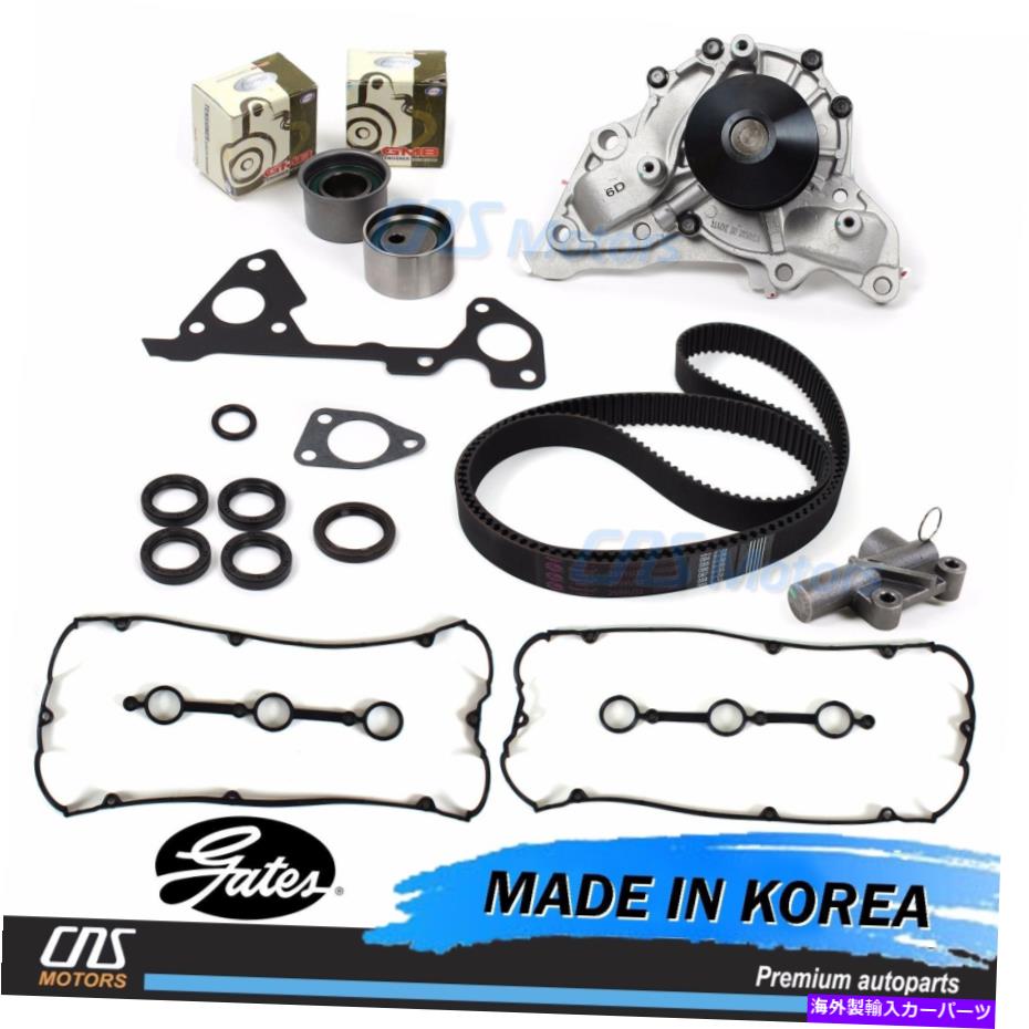 Water Pump タイミングベルトキット油圧テンショナーウォーターポンプバルブ03-06 Kia Sorentoのカバー Timing Belt Kit Hydraulic Tensioner Water Pump Valve Cover for 03-06 Kia Sorento【並行輸入品】