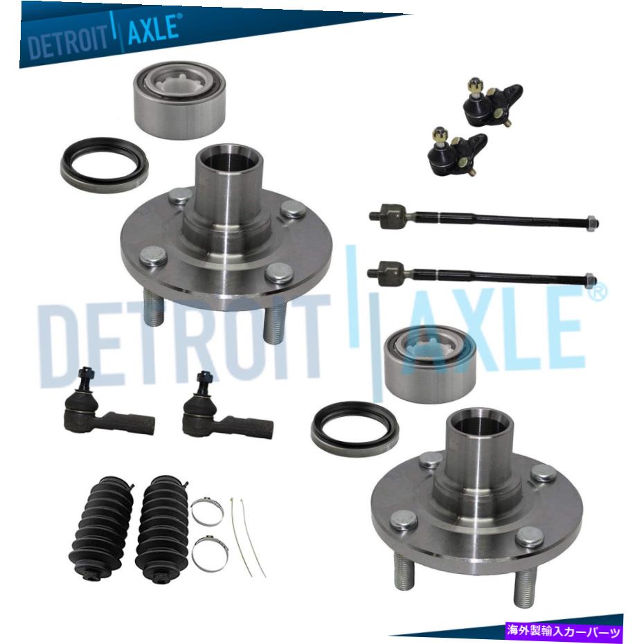 Wheel Hub Bearing 1996年から2002年のトヨタカローラシボレーGeo Prizmのフロントホイングハブティアス Front Wheel Bearing Hub TieRods for 1996-2002 Toyota Corolla Chevrolet Geo Prizm【並行輸入品】