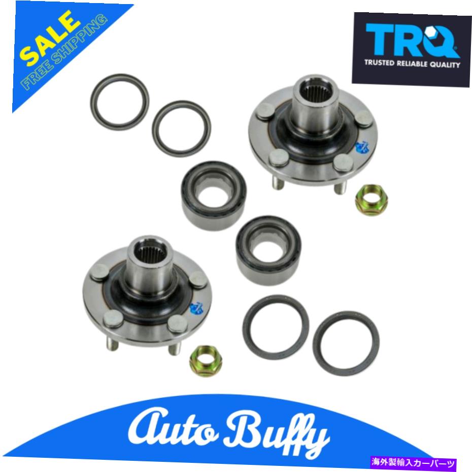 Wheel Hub Bearing TRQホイールベアリングシール＆ハブフロントLH＆RHキット8ピースsubaru TRQ Wheel Bearing Seal & Hub Front LH & RH Kit 8 Piece Fits Subaru【並行輸入品】