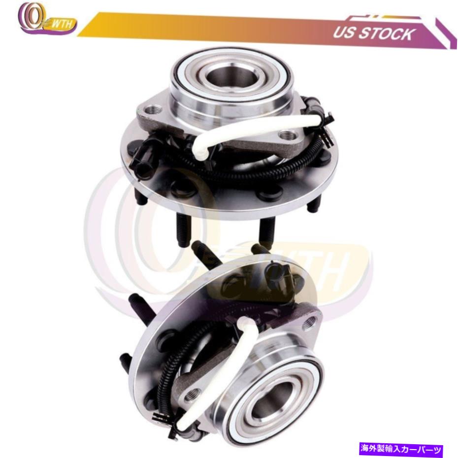 Wheel Hub Bearing 2つの前輪ハブとベアリングアセンブリw/absがF150 Heritage Svt Lightningに適合する 2 Front Wheel Hub And Bearing Assembly W/ABS Fits F150 Heritage SVT Lightning【並行輸入品】