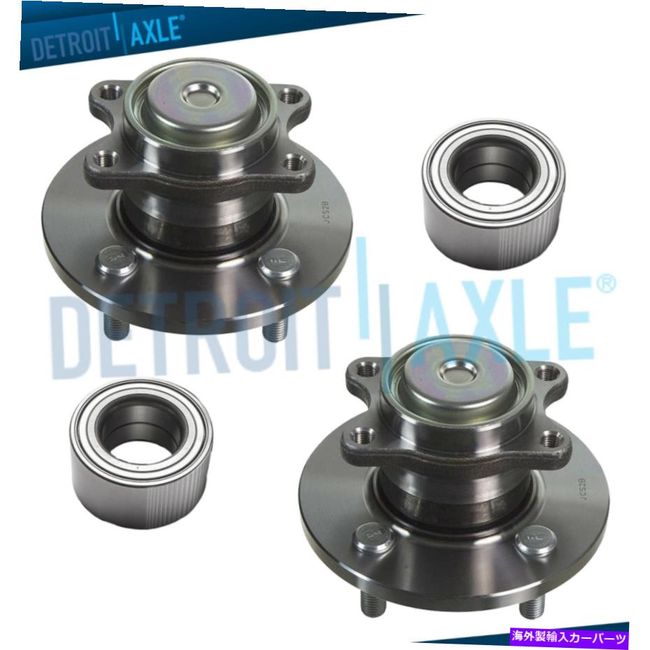 Wheel Hub Bearing 2007年2008-2011ヒュンダイアクセントKia Rio No ABSフロント＆リアホイールベアリングハブ For 2007 2008-2011 Hyundai Accent Kia Rio NO ABS Front & Rear Wheel Bearing Hub【並行輸入品】