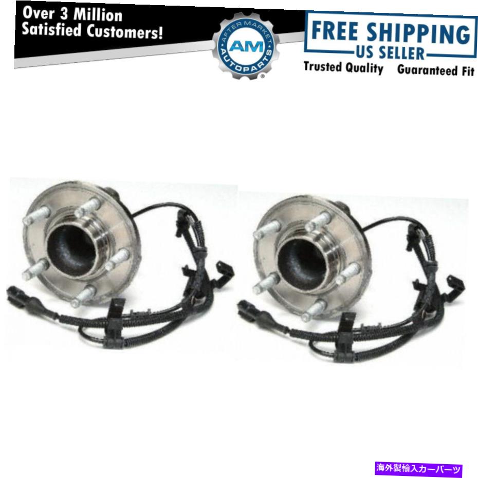 Wheel Hub Bearing Ford Mercury W/ ABS用のセンサーペアセット付きの前輪ハブとベアリング Front Wheel Hub & Bearing w/ Sensor Pair Set for Ford Mercury w/ ABS【並行輸入品】