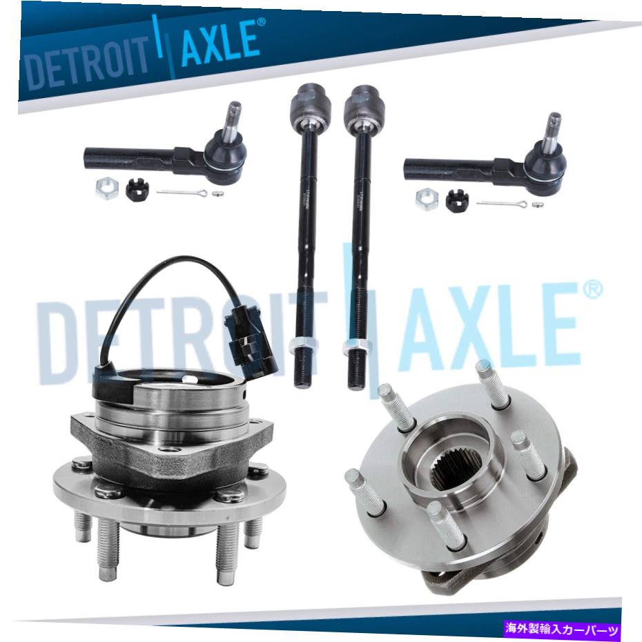 Wheel Hub Bearing 04-12のフロントホイールベアリング＆ハブティアス Front Wheel Bearing & Hub Tierods for 04-12 Chevy Malibu Pontiac G6 Saturn Aura【並行輸入品】