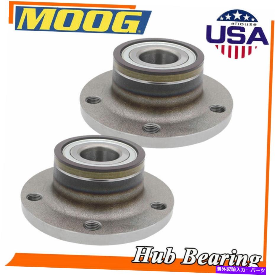 Wheel Hub Bearing アウディTT Q3 VWパサットジェッタビートルゴルフ用のムーグ後輪ハブ&ベアリングペア Moog Rear Wheel Hub & Bearing Pair For Audi TT Q3 VW Passat Jetta Beetle Golf【並行輸入品】