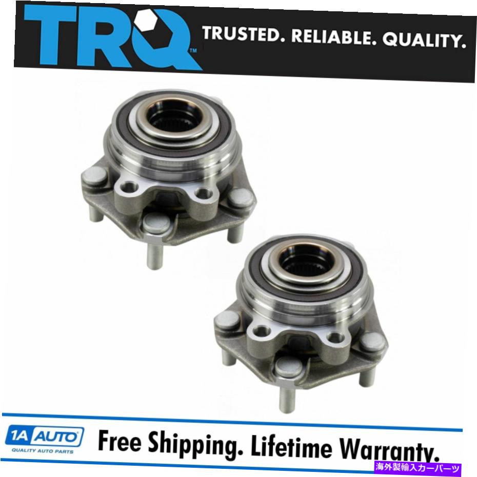 Wheel Hub Bearing TRQ 2PCフロントホイールベアリング＆ハブアセンブリセット日産アルティマのLH＆RHサイド TRQ 2pc Front Wheel Bearing & Hub Assembly Set LH & RH Sides for Nissan Altima【並行輸入品】