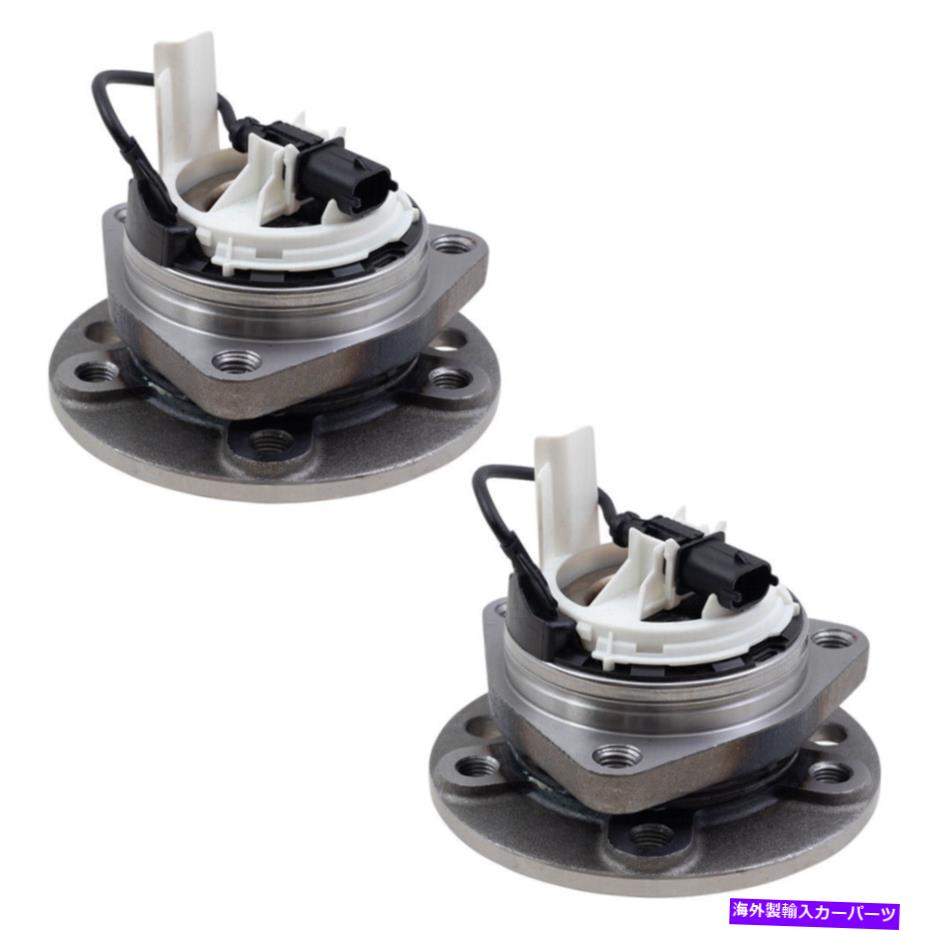 Wheel Hub Bearing フロントペアハブとホイールベアリングセットフィット2003-2011 Saab 9-3 2010-2011 9-3x Front Pair Hubs & Wheel Bearings Set fits 2003-2011 Saab 9-3 2010-2011 9-3X【並行輸入品】