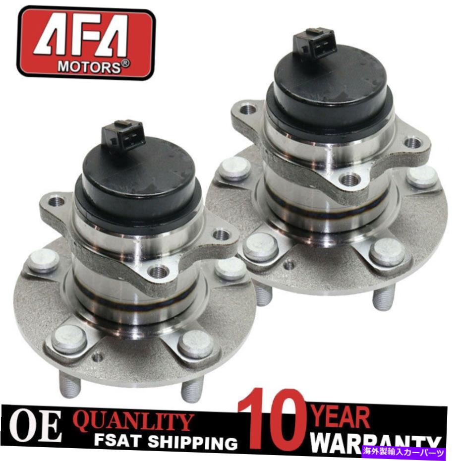 Wheel Hub Bearing 2010年から2013年のKia Soulの左後部および右ホイールベアリングとハブアセンブリペア Rear Left and Right Wheel Bearing and Hub Assembly Pair for 2010 - 2013 Kia Soul【並行輸入品】