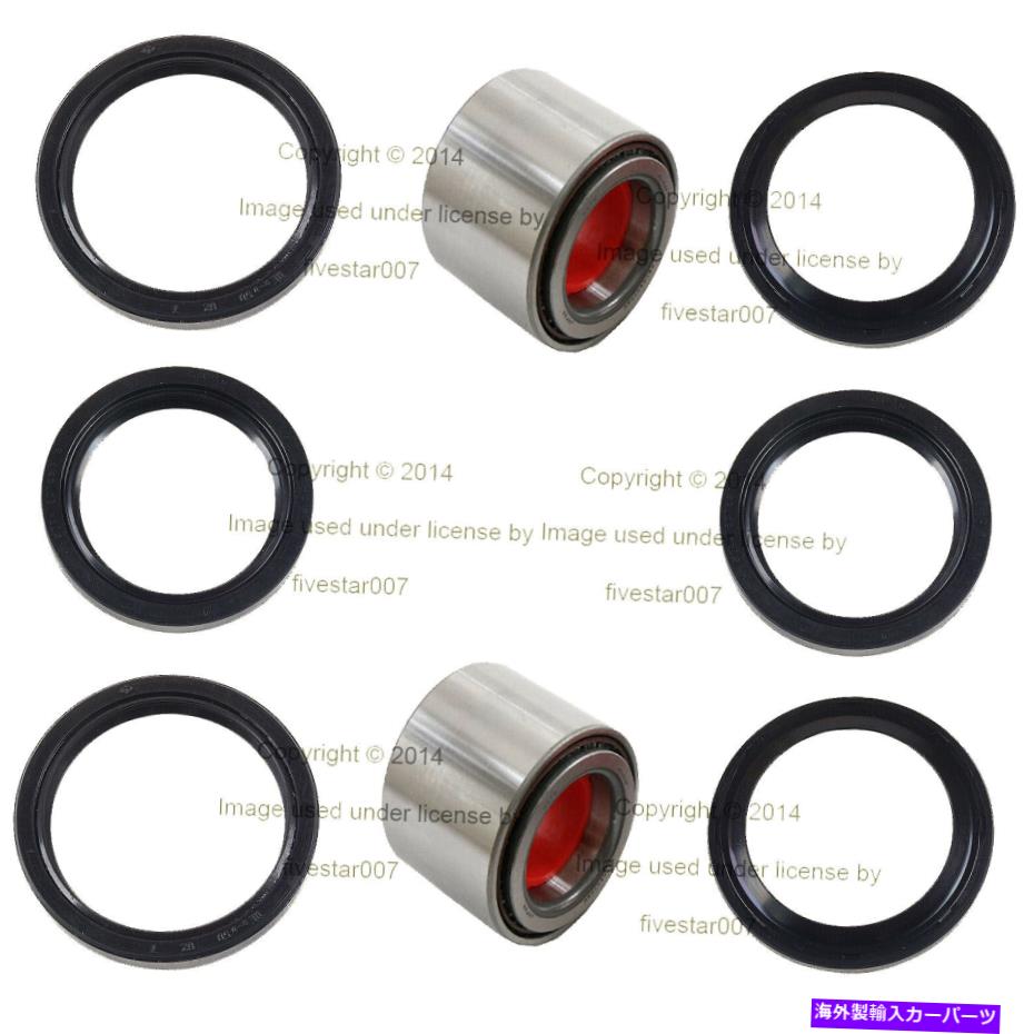 Wheel Hub Bearing 2コヨの左+右後輪ベアリング、内側、外側、センターシールキットスバル用 2 KOYO Left+Right Rear Wheel Bearings w/ Inner,Outer,Center Seals Kit for Subaru【並行輸入品】