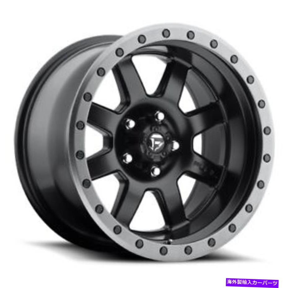 ホイール　４本セット 17x8.5 d551燃料トロフィーマットブラックホイール5x5（-6mm）セット4のセット 17x8.5 D551 Fuel Trophy Matte Black Wheels 5x5 (-6mm) Set of 4【並行輸入品】