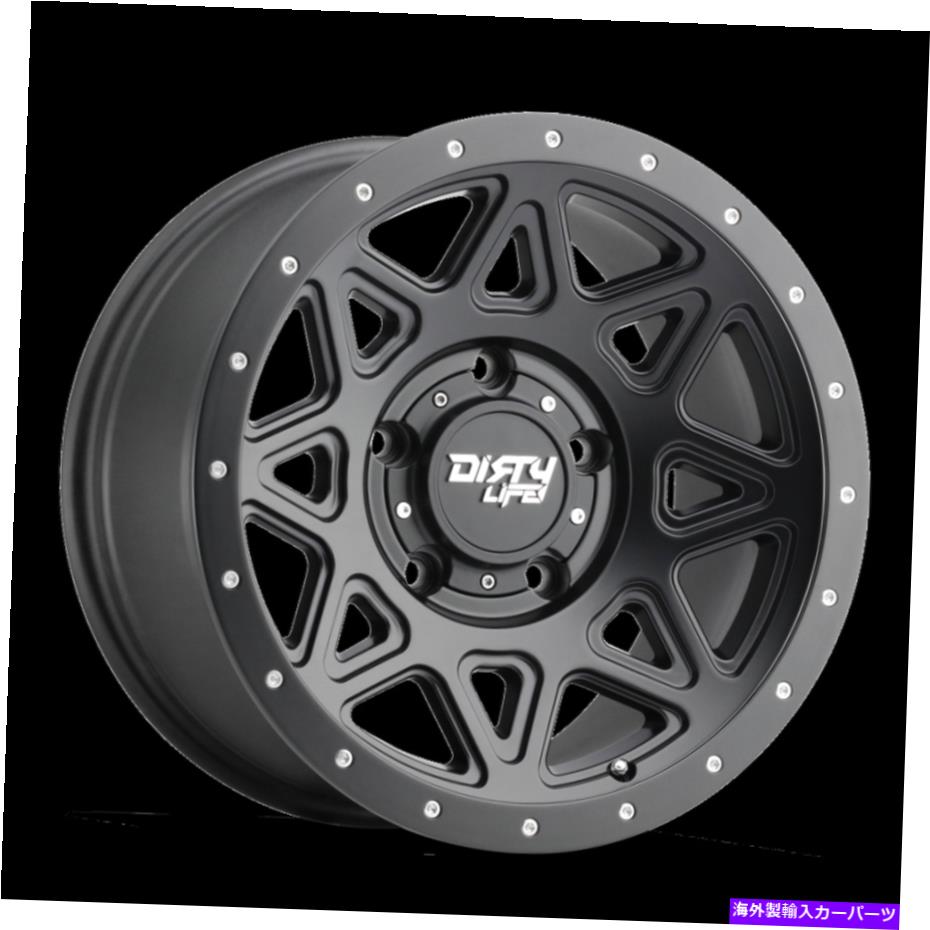 ホイール　４本セット 17x9ダーティライフ理論マットブラックホイール6x5.5（-12mm）4のセット 17x9 DIRTY LIFE Theory Matte Black Wheels 6x5.5 (-12mm) Set of 4【並行輸入品】 317,543円