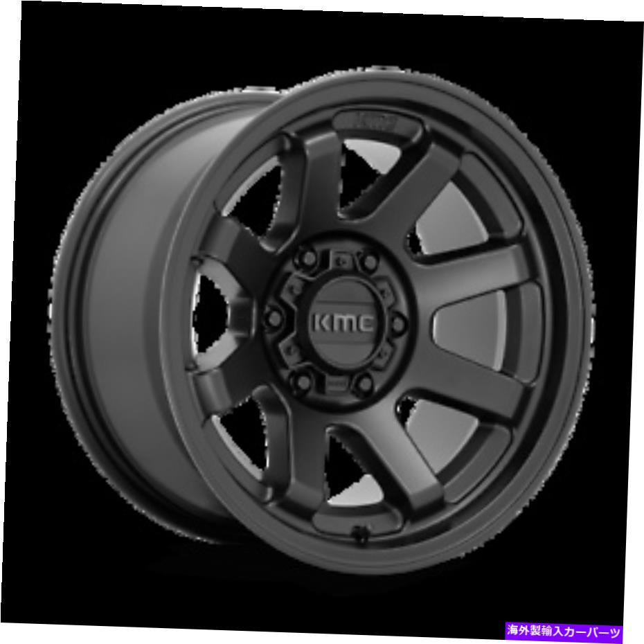 ホイール　４本セット 17x9 kmc km723トレイルサテンブラックホイール6x5.5（-12mm）セット4 17x9 KMC KM723 TRAIL Satin Black Wheels 6x5.5 (-12mm) Set of 4【並行輸入品】 310,662円