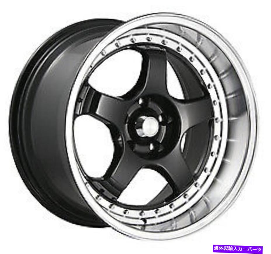 ホイール　４本セット 18x9 konig 97b SSMグロスブラックw/機械加工リップホイール5x4.5（50mm）セット4 18x9 Konig 97B SSM Gloss Black W/Machined Lip Wheels 5x4.5 (50mm) Set of 4【並行輸入品】