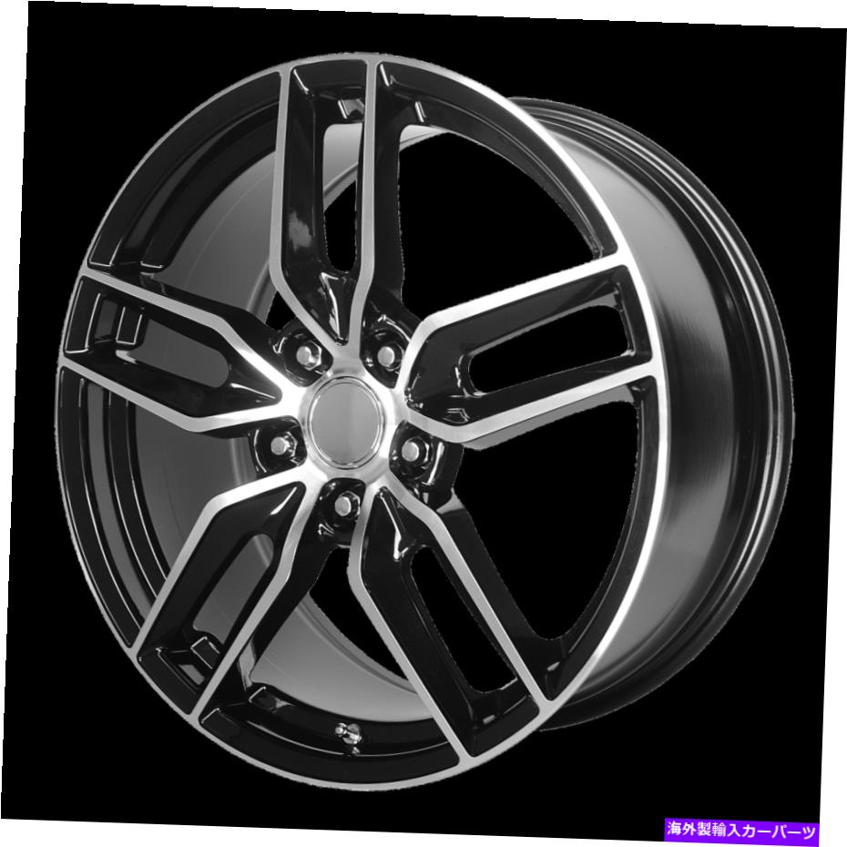 ホイール　４本セット 19x10 OE Creations PR160ブラック機械加工ホイール5x4.75（56mm）セット4 19x10 OE Creations PR160 Black Machined Wheels 5x4.75 (56mm) Set of 4【並行輸入品】