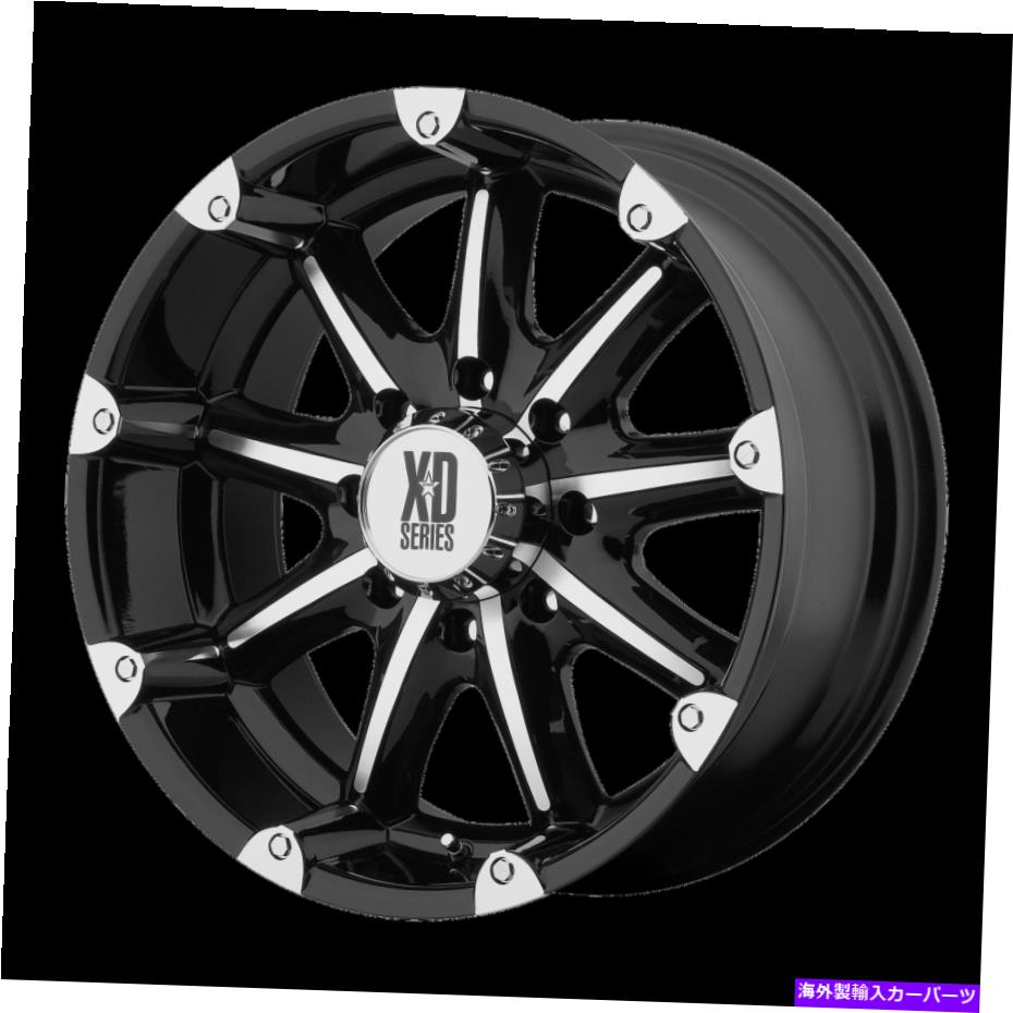 ホイール　４本セット 20x9 XDシリーズXD779黒い機械加工ホイール5x5（-12mm）セット4 20x9 XD Series XD779 Black Machined Wheels 5x5 (-12mm) Set of 4【並行輸入品】
