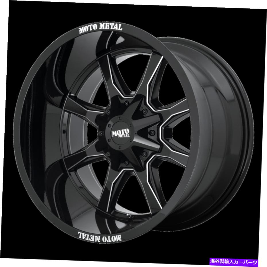 ホイール　４本セット 18x9 Moto Metal Mo970 Gloss Black Milled Wheels 6x135/6x5.5（18mm）セット4のセット 18x9 Moto Metal MO970 Gloss Black Milled Wheels 6x135/6x5.5 (18mm) Set of 4【並行輸入品】｜Us Custom Parts Shop USDM