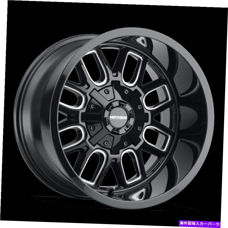 ホイール　４本セット 17x9 Mayhem Cogent Black W/Milled Spokes Wheels 8x6.5/8x170（-12mm）セット4 17x9 MAYHEM Cogent Black W/Milled Spokes Wheels 8x6.5/8x170 (-12mm) Set of 4【並行輸入品】