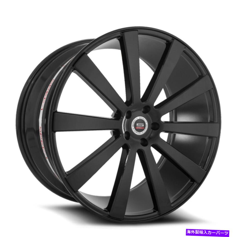ホイール　４本セット 20x9 SPEC-1 SPL-002グロスブラックホイールブランク（32mm）4のセット 20x9 Spec-1 SPL-002 Gloss Black Wheels Blank (32mm) Set of 4【並行輸入品】