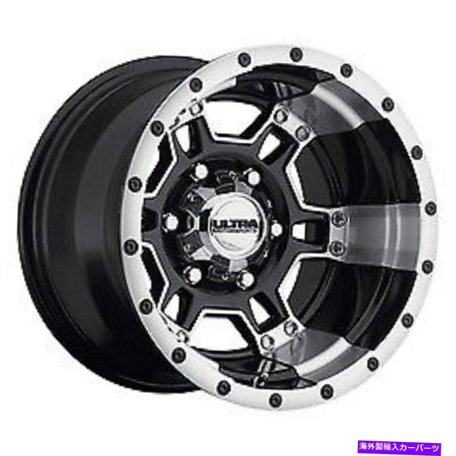 ホイール　４本セット 17x9ウルトラ178bマングースダイヤモンドカットBLKホイール6x5.5（12mm）セット4 17x9 Ultra 178B Mongoose Diamond Cut Blk Wheels 6x5.5 (12mm) Set of 4【並行輸入品】