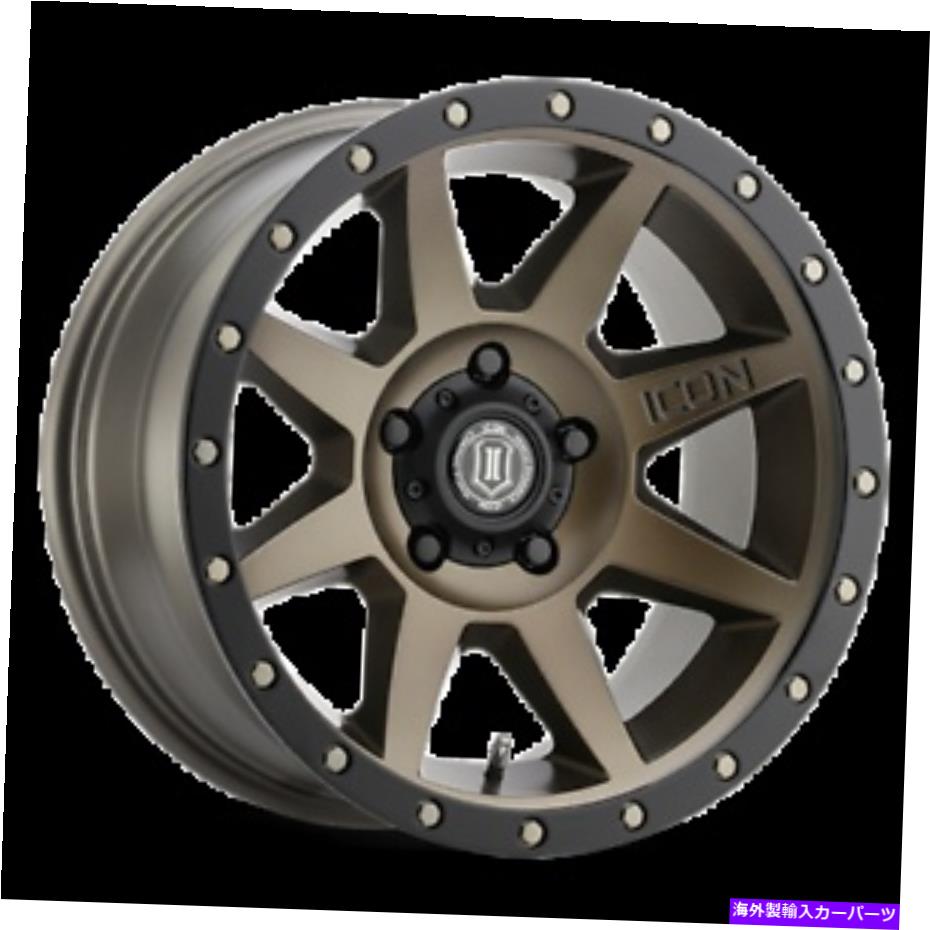 ホイール　４本セット 17x8.5アイコン合金リバウンドブロンズホイール5x150（25mm）セット4 17x8.5 Icon Alloys Rebound Bronze Wheels 5x150 (25mm) Set of 4【並行輸入品】