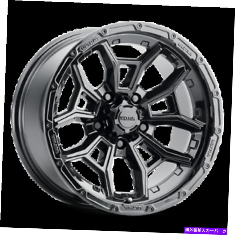 ホイール　４本セット 17x9 Ultra 125BK Warmonger 5グロスブラックホイール5x5（-12mm）セット4 17x9 Ultra 125BK Warmonger 5 Gloss Black Wheels 5x5 (-12mm) Set of 4【並行輸入品】