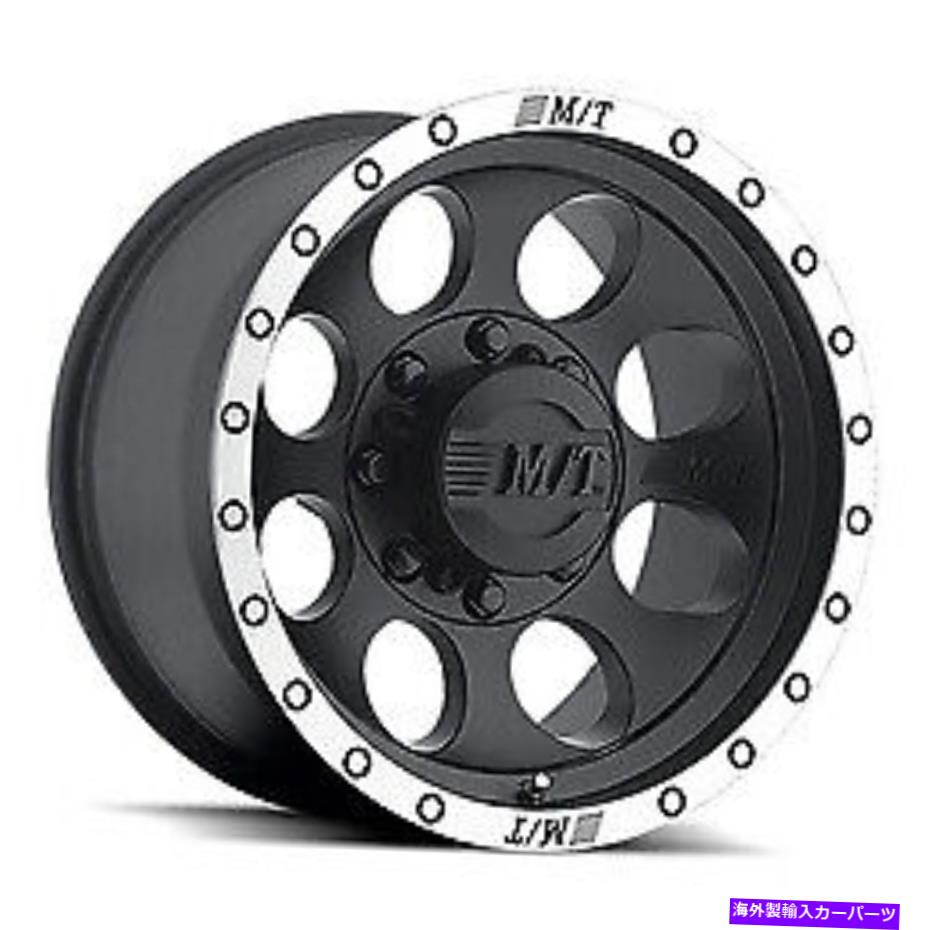 ホイール　４本セット 16x8ミッキートンプソンクラシックバハロックブルクマッハホイール8x6.5（-12mm）セット4 16x8 Mickey Thompson Classic Baja Lock Blk Mach Wheels 8x6.5 (-12mm) Set of 4【並行輸入品】 315,266円