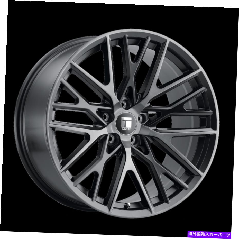 ホイール　４本セット 20x10.5 Touren TR91ブラシ付きマットブラックW/ダークチントホイール5x112（40mm）セット4 20x10.5 TOUREN TR91 Brushed Matte Black W/Dark Tint Wheels 5x112 (40mm) Set of 4【並行輸入品】