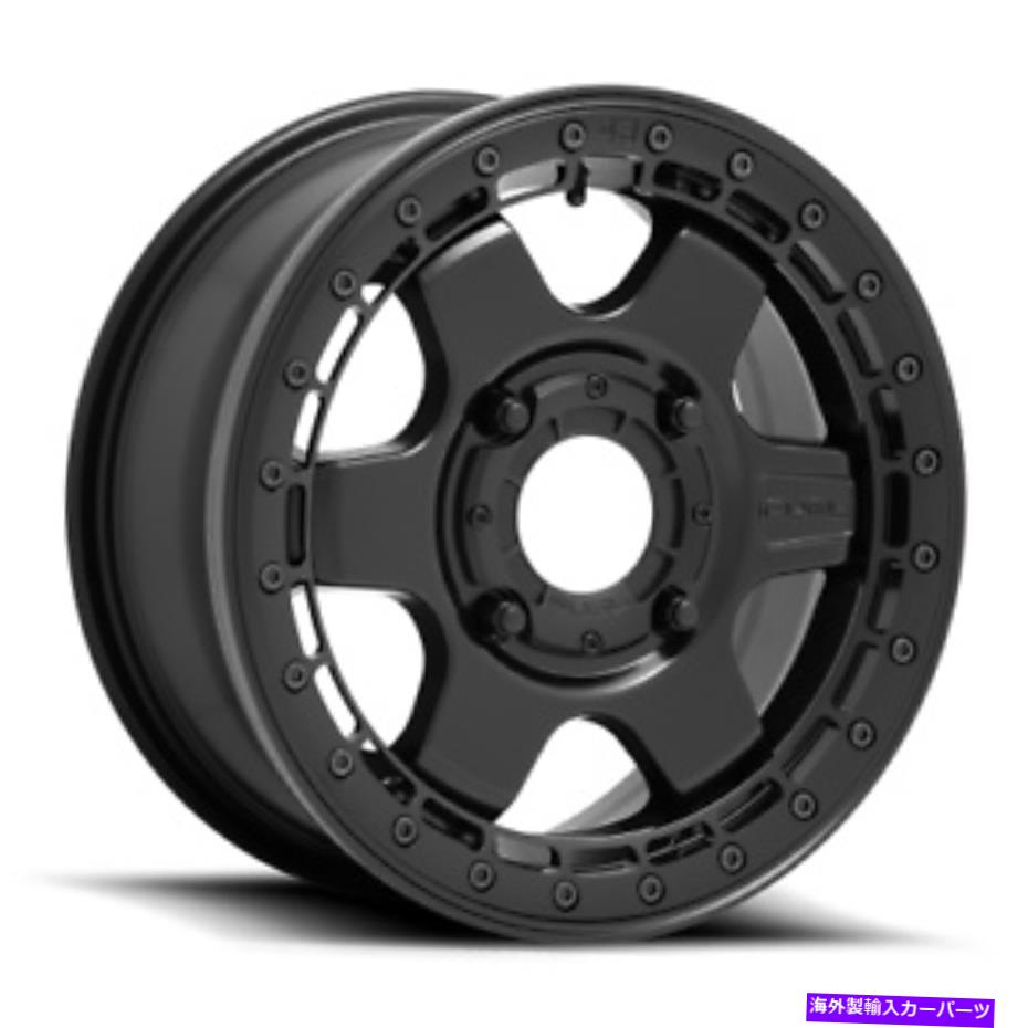 ホイール　４本セット 15x6燃料D922ブロックUTVビードロックブラックW/ブラックリングホイール4x156（38mm）セット4 15x6 Fuel D922 Block UTV Beadlock Black W/Black Ring Wheel 4x156 (38mm) Set of 4【並行輸入品】