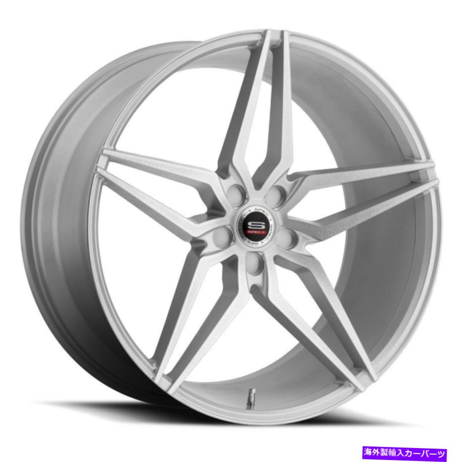 ホイール　４本セット 20x9 SPEC-1 SPM-81シルバーブラシホイールブランク（32mm）4のセット 20x9 Spec-1 SPM-81 Silver Brushed Wheels Blank (32mm) Set of 4【並行輸入品】