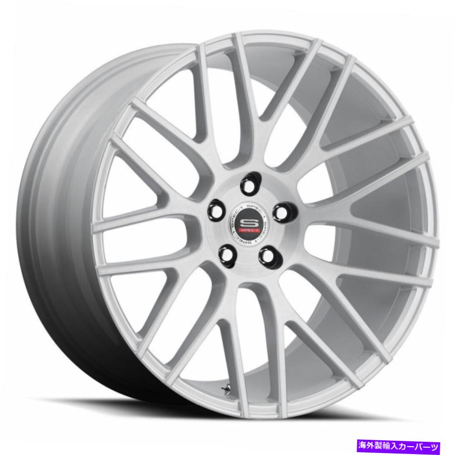 ホイール　４本セット 20x9 SPEC-1 SPL-001シルバーブラシホイールブランク（32mm）4のセット 20x9 Spec-1 SPL-001 Silver Brushed Wheels Blank (32mm) Set of 4【並行輸入品】