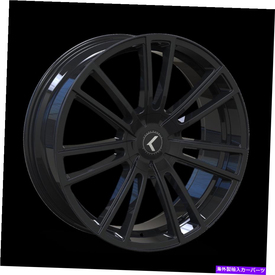 ホイール 4本セット 20x8.5 Kraze Spectra Glossブラックホイール5x112/5x120(38mm)セット4 20x8.5 KRAZE Spectra Gloss Black Wheels 5x112/5x120 (38mm) Set of 4【並行輸入品】|Us Custom Parts Shop USDM