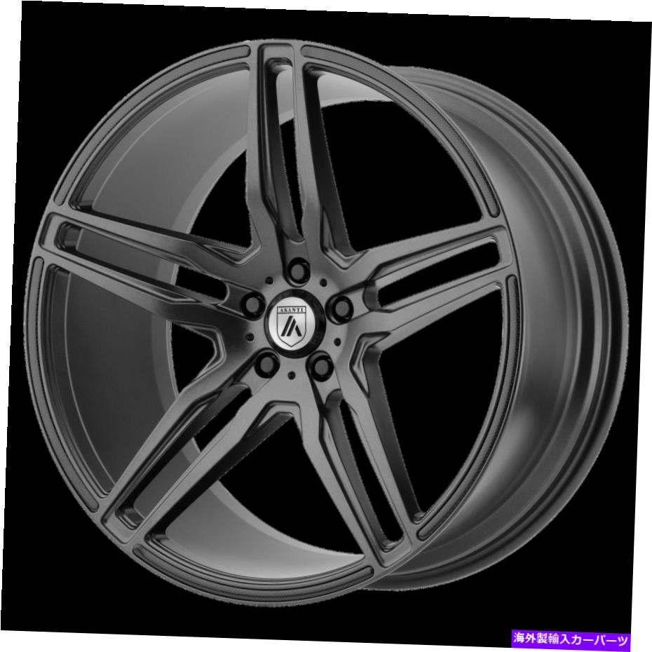 ホイール　４本セット 20x10.5 Asanti Black ABL-12マットグラファイトホイール5x120（38mm）セット4 20x10.5 Asanti Black ABL-12 Matte Graphite Wheels 5x120 (38mm) Set of 4【並行輸入品】｜Us Custom Parts Shop USDM