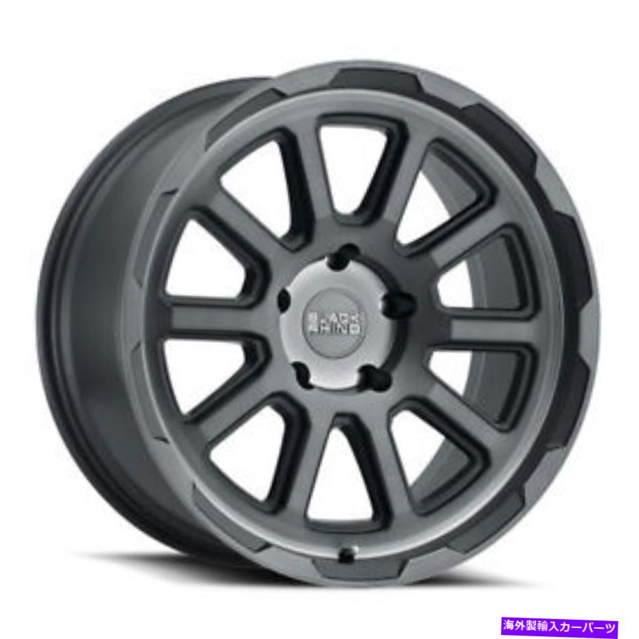 ホイール　４本セット 17x8ブラックサイチェイスブラッシュガンメタルホイール5x112（10mm）セット4のセット 17x8 Black Rhino Chase Brushed Gunmetal Wheels 5x112 (10mm) Set of 4【並行輸入品】