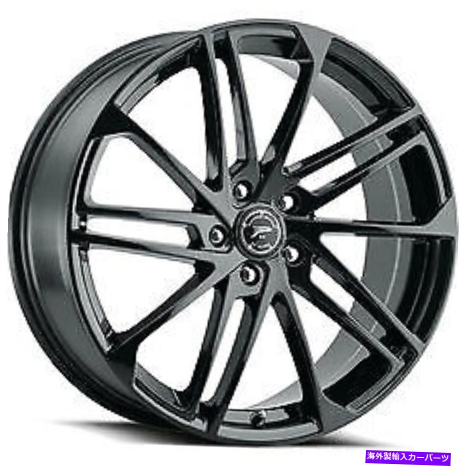 ホイール　４本セット 20x8.5 Platinum 463BK Valor Gloss BlackWheels 5x115（35mm）セット4 20x8.5 Platinum 463BK Valor Gloss Black Wheels 5x115 (35mm) Set of 4【並行輸入品】