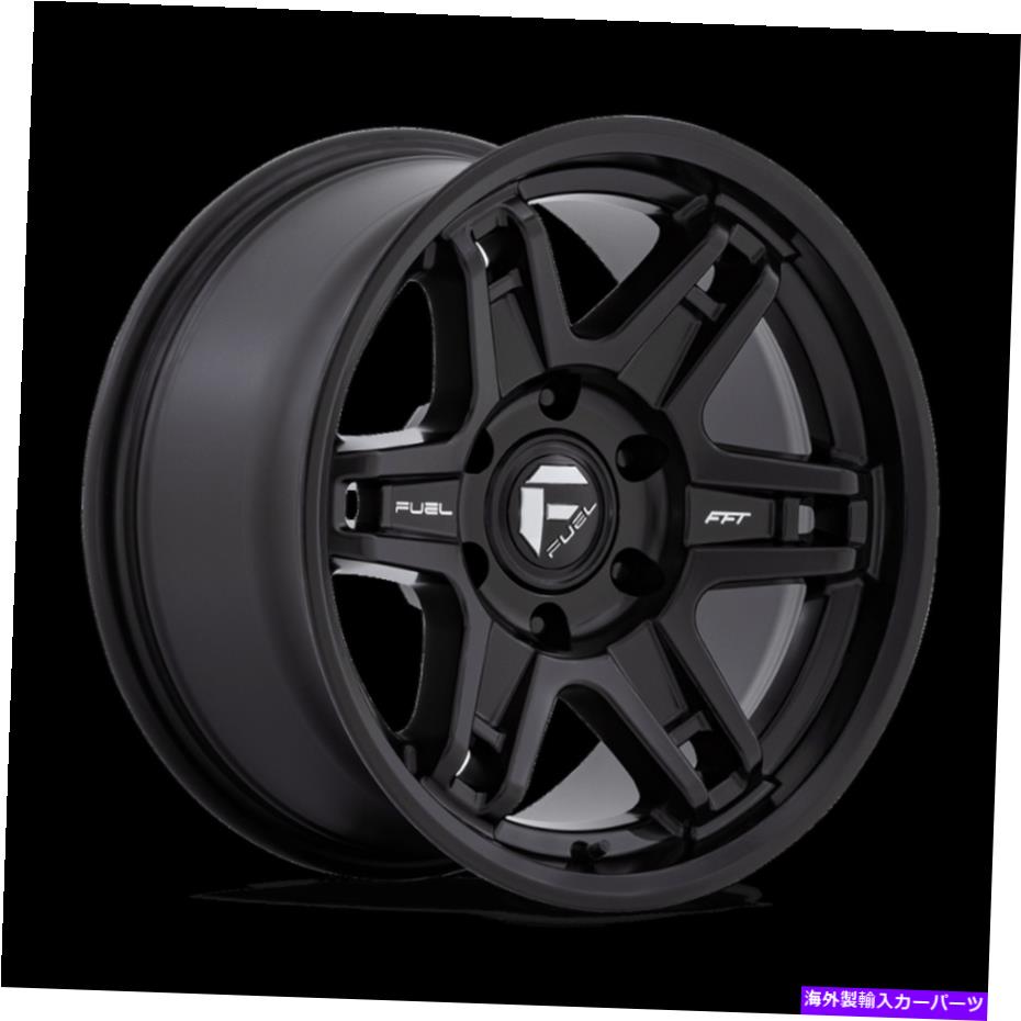 ホイール　４本セット 17x9燃料D836スレイヤーマットブラックホイール5x5（-38mm）セット4 17x9 Fuel D836 Slayer Matte Black Wheels 5x5 (-38mm) Set of 4【並行輸入品】
